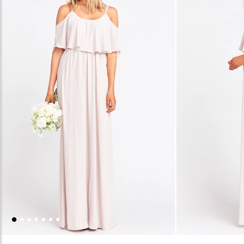 Show Me Your Mumu Caitlin Ruffle Maxi Dress Show Me the Ring Crisp